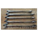 (5) Metric GearWrench 90 Degree Ratcheting Wrenches