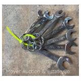 (7) MAC SAE Stubby Combination Wrenches, CS Series