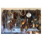 Contents of Pegboard Wall, Rope, Extension Cords, Jumper Cables, Etc.