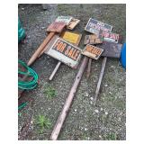 Group of Asst. Yard Signs, For Sale Signs, Garage Sale Signs, Etc.