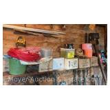 Contents of Shelf, Roofing Nails, Etc.
