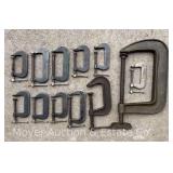 Group of Asst. Cincinnati Tool C Clamps