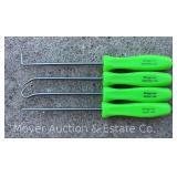 (4) Small Snap-On Picks, Green