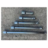 (5) Snap-On 3/8' Drive Extensions, FXW Series