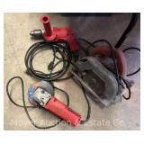 (3) Milwauke Corded Power Tools