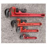 (4) Ridgid Pipe Wrenches: 6', 8', 10' and 14'