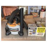 Ridgid Shop Vac, with 2 Filters