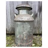 Interstate Cry Co. Inc. Stainless Steel Milk Can with Lid, 25'h