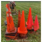 Group of Asst. Traffic Cones