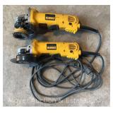 (2) Dewalt Corded Angle Grinders