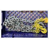 12ft. Chain, 3/8' Hooks on Both Ends