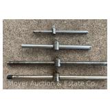 (4) Snap-On Sliding T Breaker Bars