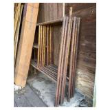 (8) Sections of Scaffolding, with Feet, Braces, Etc.