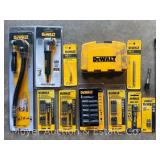 Group of DeWalt Driver Bits and Accessories, Most New