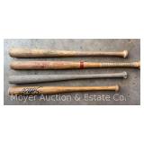 (4) Wood Baseball Bats