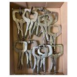 (11) Vise-Grips Locking C Clamps, 6R and 6SP