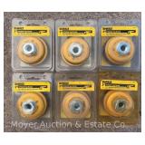 (6) New DeWalt 3' Crimped Cup Brushes