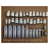 Group of Asst. MAC Metric and SAE X-Series Sockets, 3/8' Drive