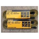 (2) New DeWalt 6400lb Lifting Straps