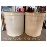 (2) 5 Gallon Stoneware Crocks