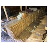 Group of Rough Sawn Lumber, Believed to be Red Oak, 1' Thick, 10'-12' Wide, 12ft. Long