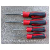 (4) Snap-On Soft Grip Torx Screwdrivers, Red