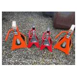 (2) Pairs of 2 Ton Jack Stands