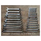 Group of Misc. S-K SAE Combination Wrenches