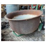 Large Cast Iron Cauldron, 32'w x 18'h