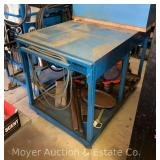 Rolling Metal Shop Cart, Appears Hand Fabricated, 51'x30'x38'h