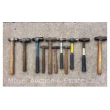 Group of Ball Peen Hammers
