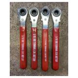 (4) Ratcheting Battery Terminal Wrenches