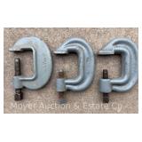 (3) Armstrong and Billings No. 3 Heavy Service C Clamps