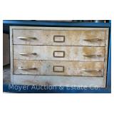3-Drawer Parts Cabinet and Contents, 29'x20'x18'h
