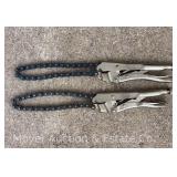(2) Vise-Grip Chain Wrenches