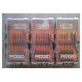 (3) Ridgid Drill Bit Sets