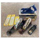(3) Stanley Wood Planes and Record Rebate Plane, with Extra Blades