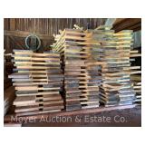 Group of Rough Sawn Lumber, Believed to be Ash, Approx. 120 Pieces and 1'x6'x13ft. Long