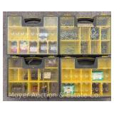 (4) Stanley Parts Containers with Contents