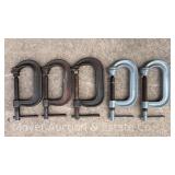 (5) Williams 404 C Clamps