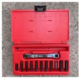 Snap-On Ratcheting Offset Screwdriver Set, with Case