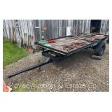 Homemade Trailer, 6ft. x 12ft. Wood Deck with Metal Frame, No Paperwork, Bill of Sale Only