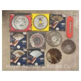 Group of Table Saw Blades, New and Used