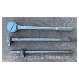 (3) 3/4' Drive Breaker Bars and Ratchet