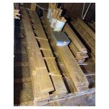 Group of Rough Sawn Lumber, Believed to be Red Oak, 1' Thick, 8'-12' Wide, 12ft. Long