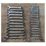 Group of Misc. S-K SAE Combination Wrenches