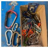 Group of Carabiners, S Clips, Etc.