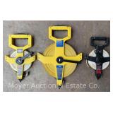 (2) 100ft. and (1) 300ft. Measuring Tapes