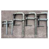 Group of Bessey Specialty Clamps, 8' and 12' Mouths