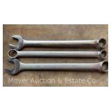 (3) Large Proto 1'+ Combination Wrenches